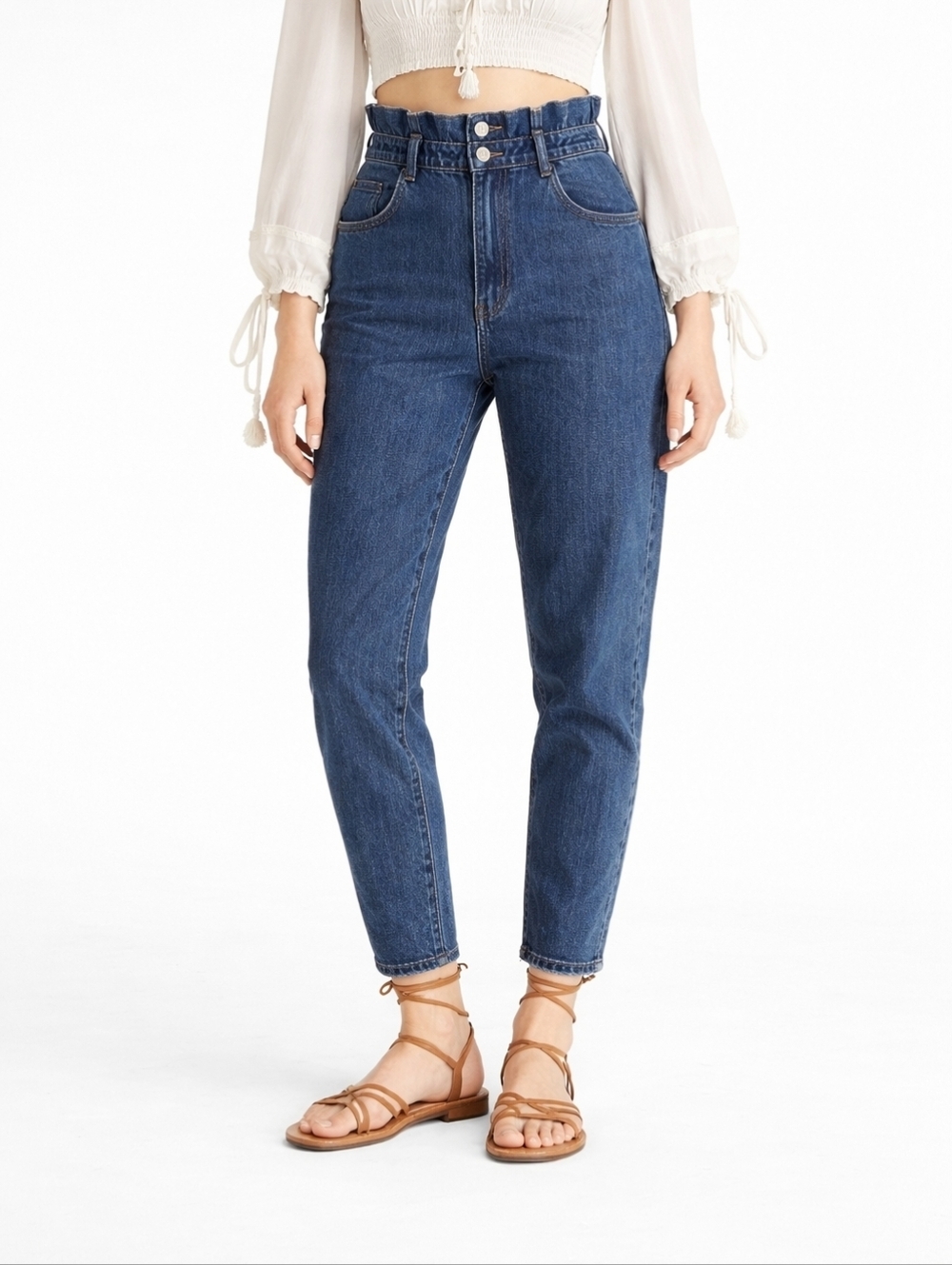 Levis paper bag waist tapered jeans 90's vintage